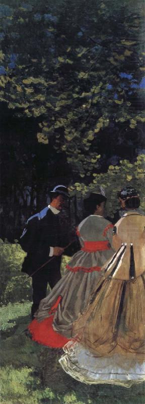 Luncheon on the Grass,Left Panel, Claude Monet